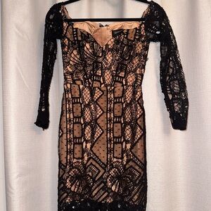 Black Lace Dress by Bardot